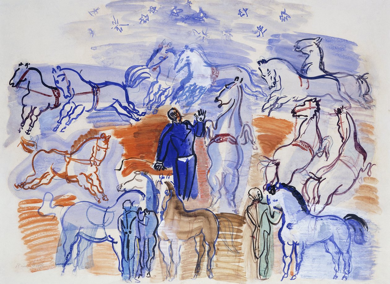 Cirkusoví koně; Koně v cirkuse od Raoul Dufy