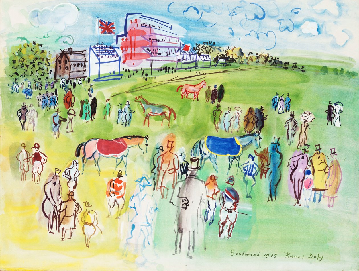 Dostihové závodiště Goodwood od Raoul Dufy