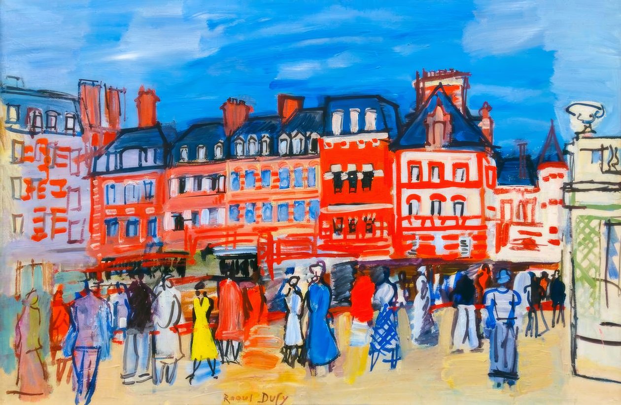 Domy v Trouville od Raoul Dufy
