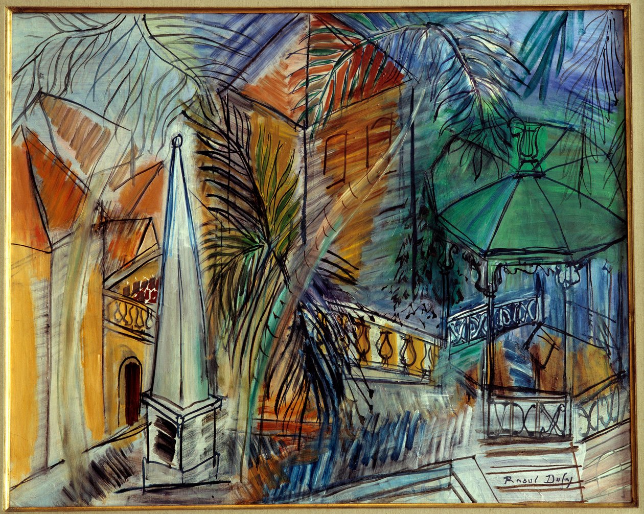 Jardin public a Hyeres od Raoul Dufy