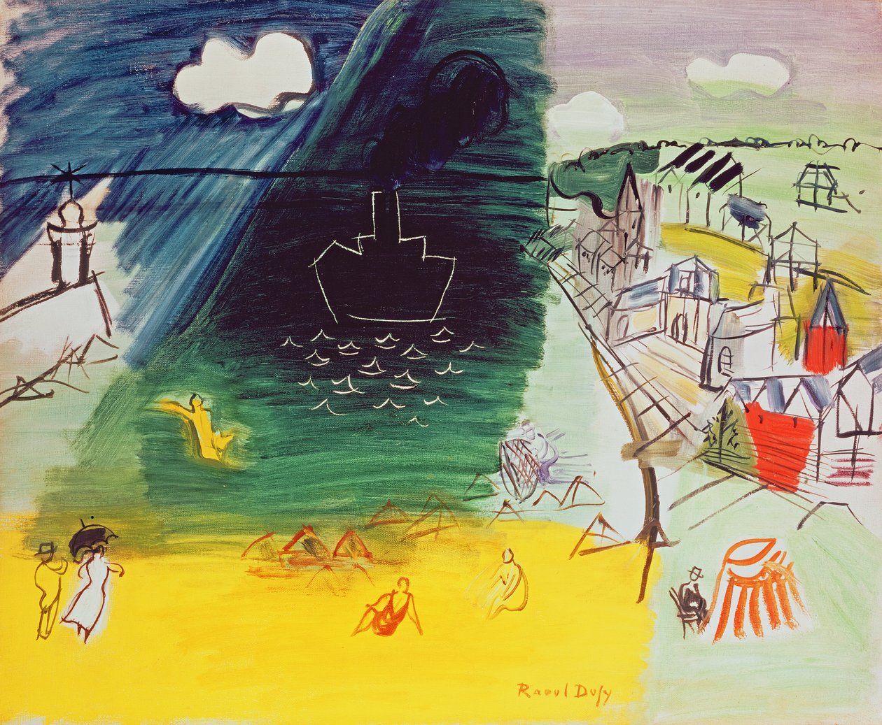 14. července (olej na plátně) od Raoul Dufy