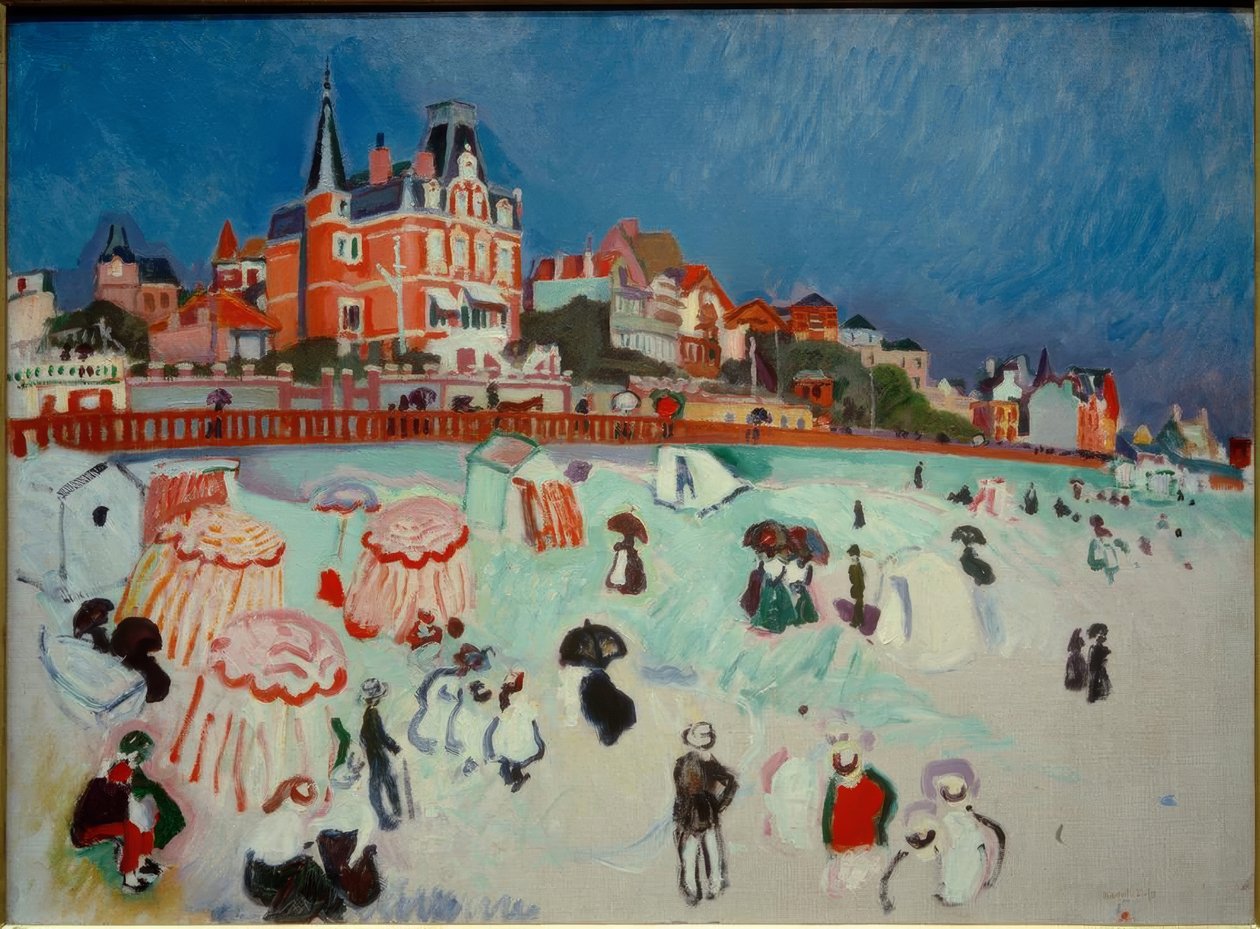 Pláž Sainte-Adresse od Raoul Dufy