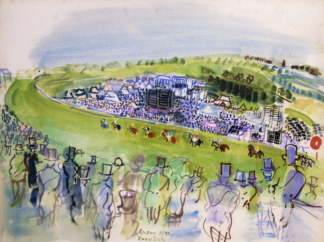 Le Jour du Derby (Epsom, Royal Enclosure) od Raoul Dufy