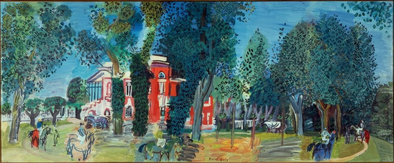 Paddock v Deauville od Raoul Dufy