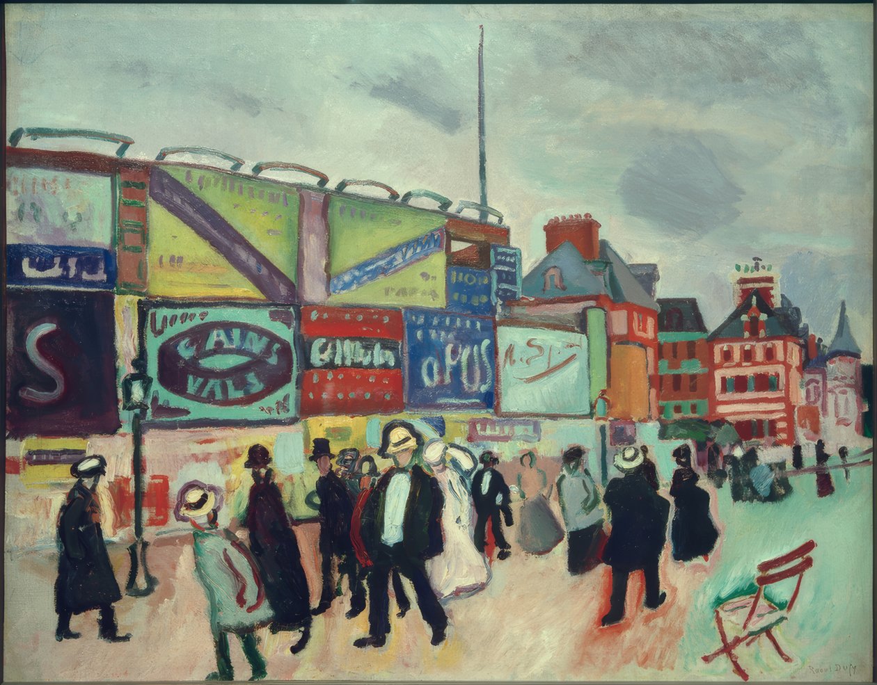 Plakáty v Trouville od Raoul Dufy