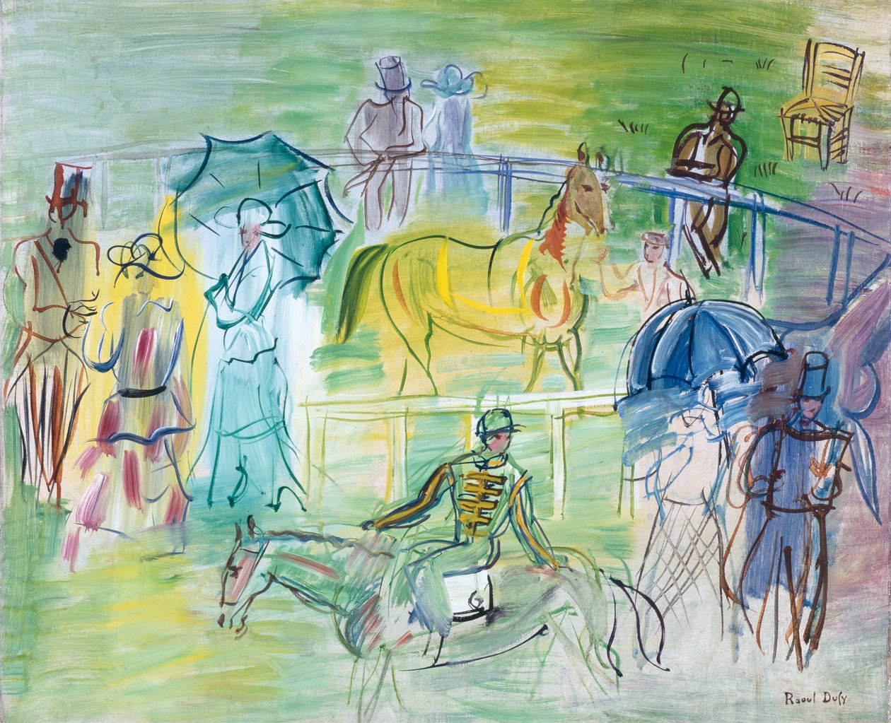 Paddock (olej na plátně) od Raoul Dufy