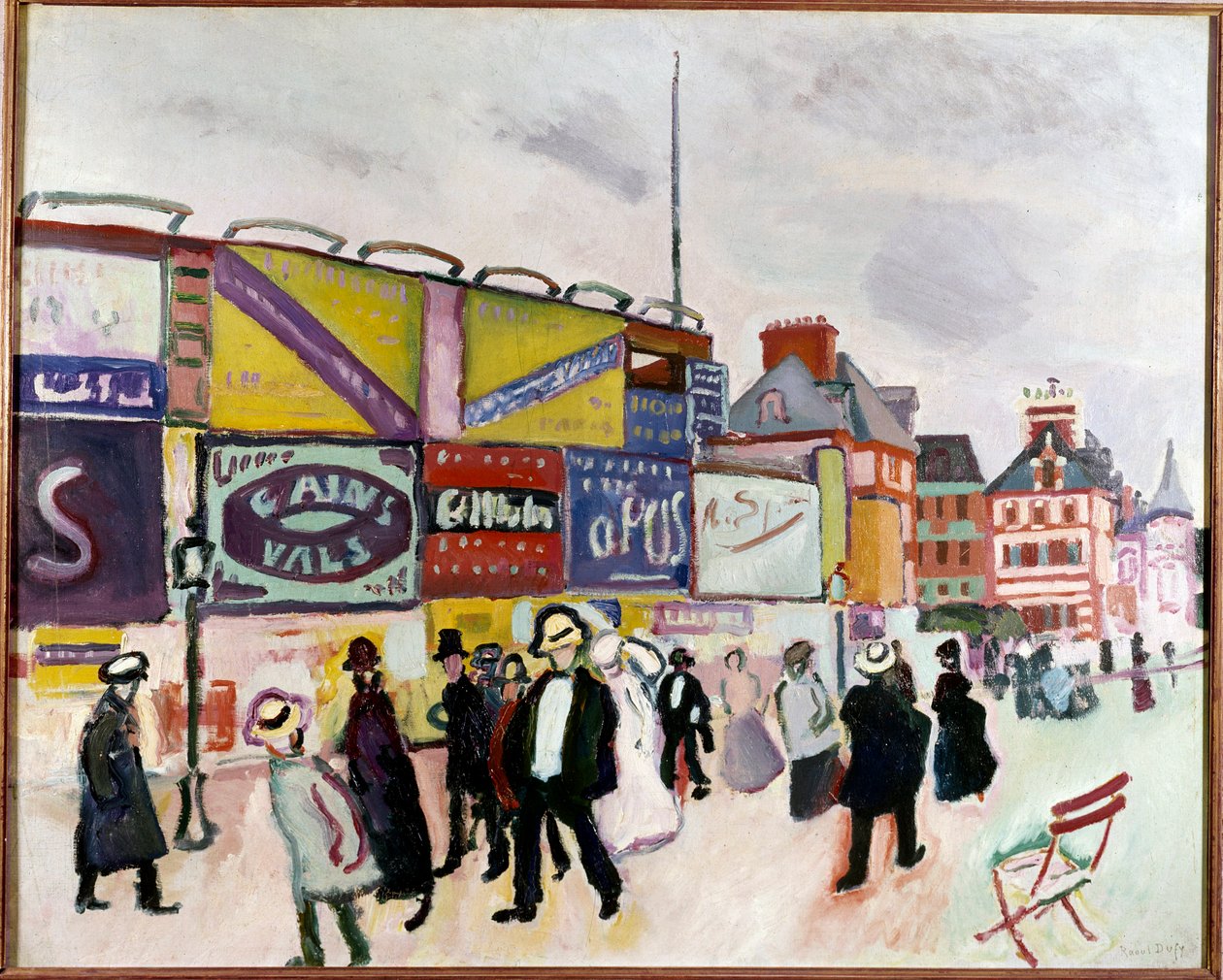 Plakáty v Trouville od Raoul Dufy