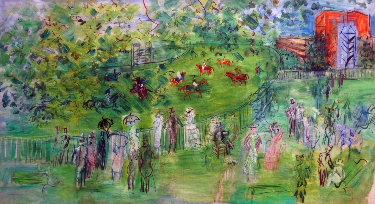 Dostihová dráha v Ascottu od Raoul Dufy