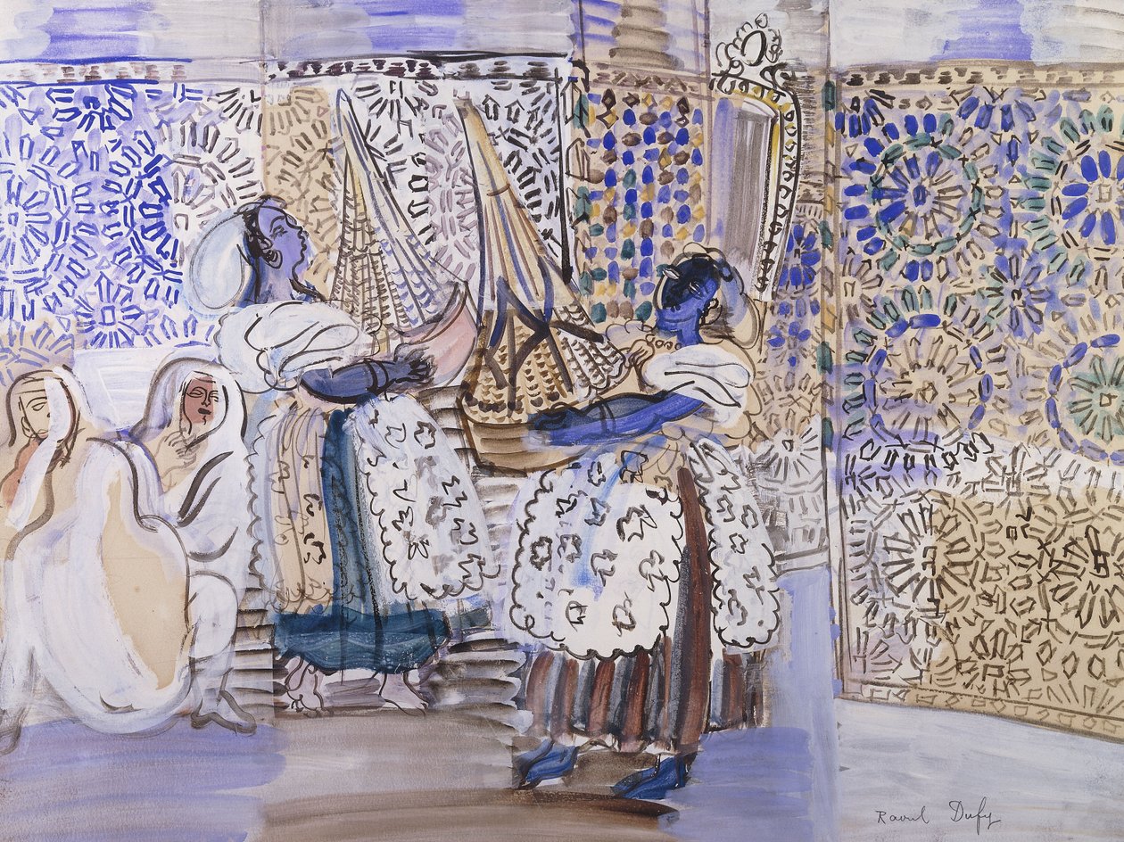 Recepce v Marrákeši; Recepce a Marrákeš od Raoul Dufy