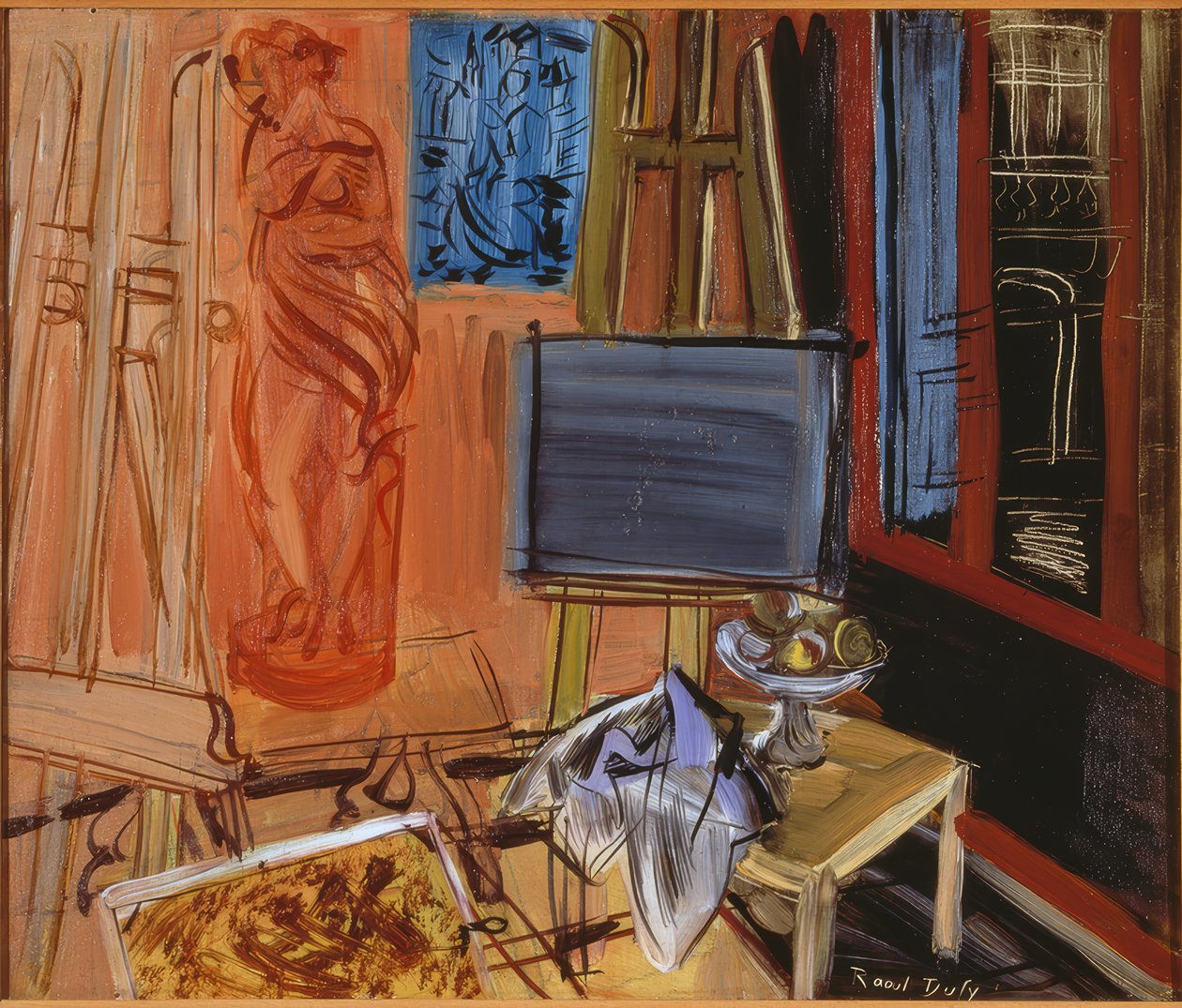 Studio s mísou ovoce od Raoul Dufy