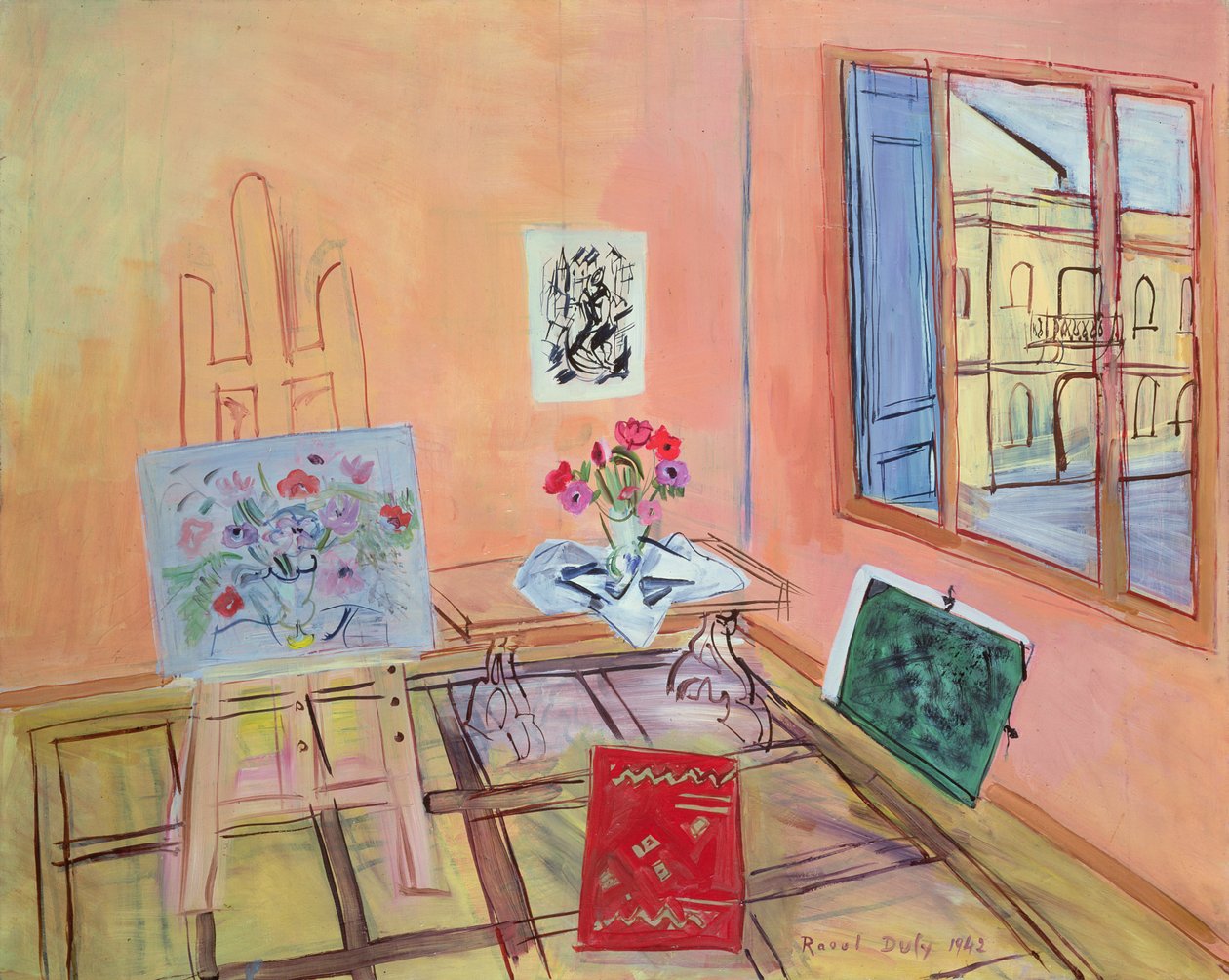 Studio s květinami od Raoul Dufy