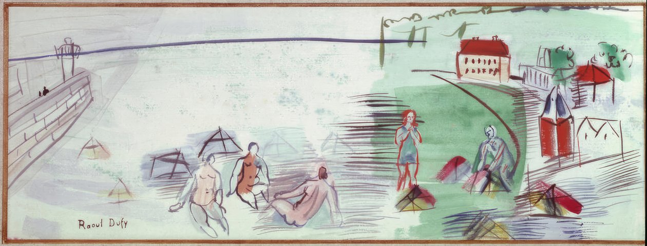 Pláž od Raoul Dufy
