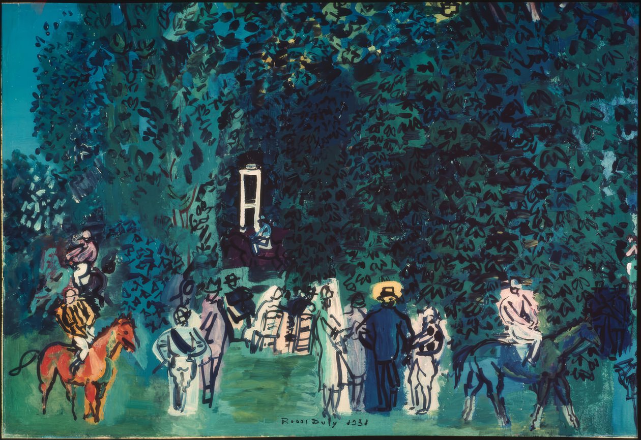 Paddock v Deauville od Raoul Dufy