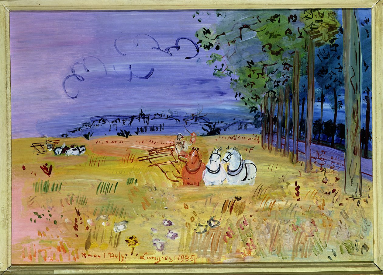 Sklizeň v Langres od Raoul Dufy
