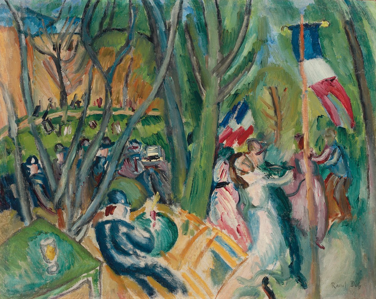Lidový tanec; Le Bal Populaire od Raoul Dufy
