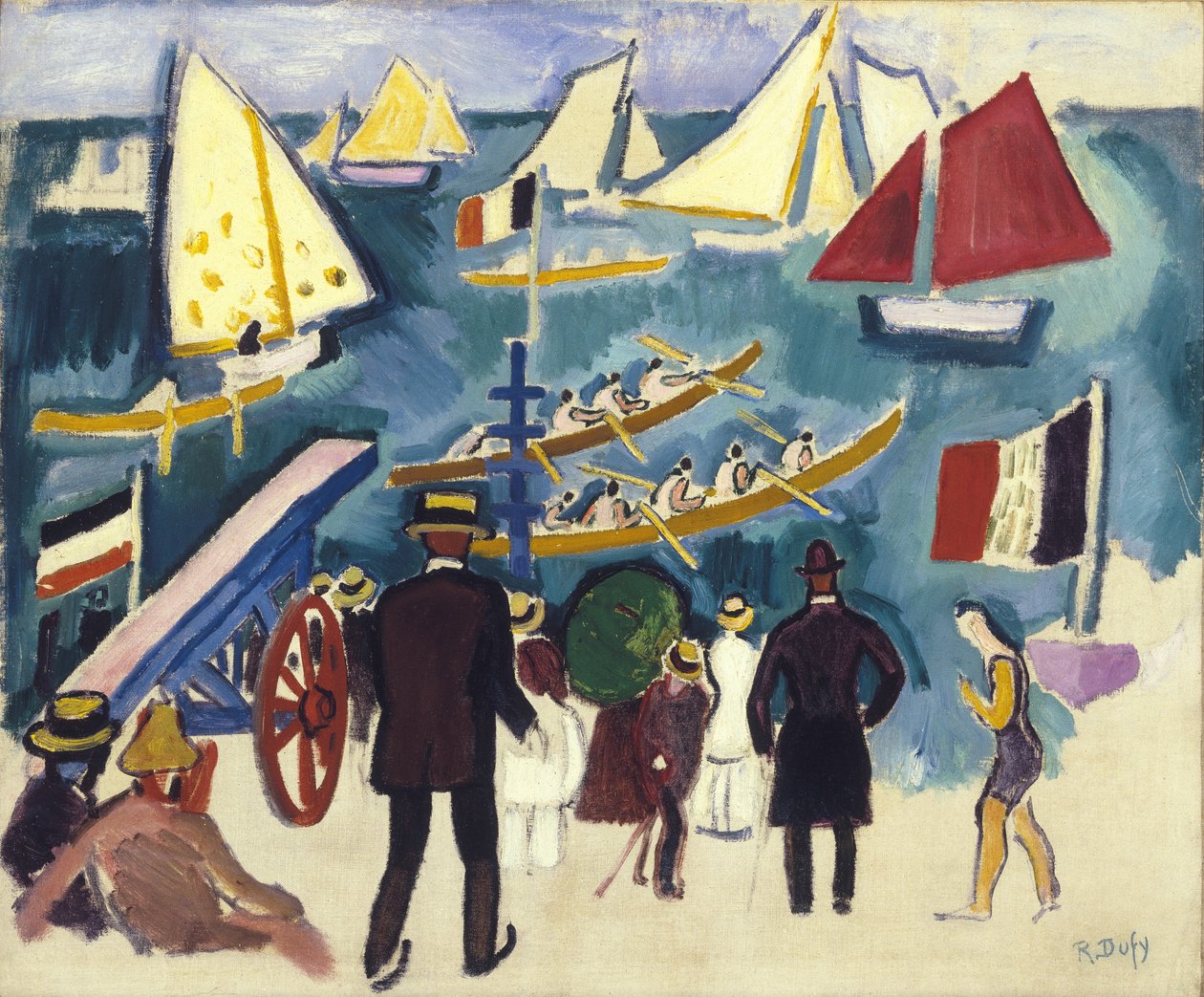 Regata, asi 1908-10 (olej na plátně) od Raoul Dufy