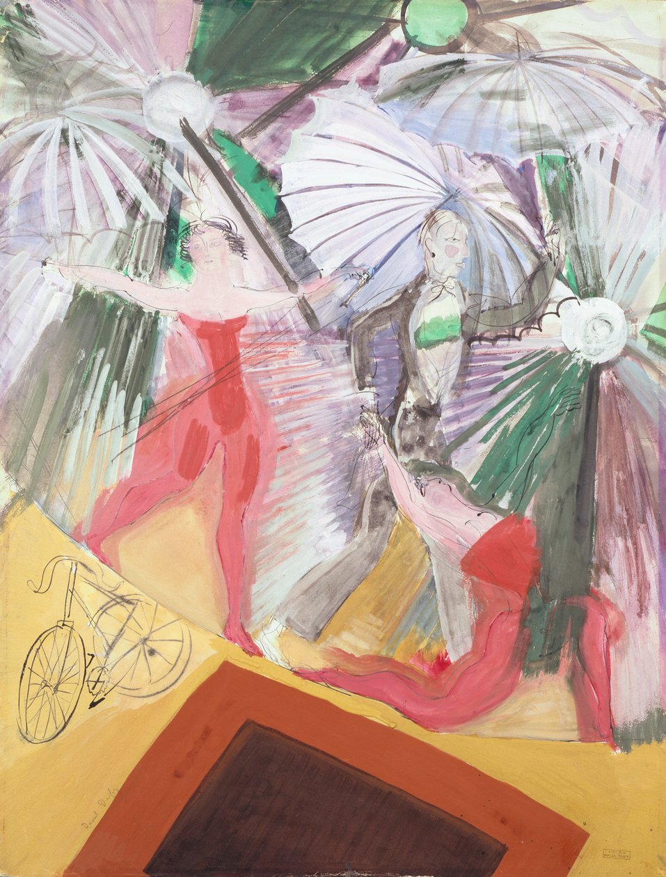 Chodci po laně od Raoul Dufy