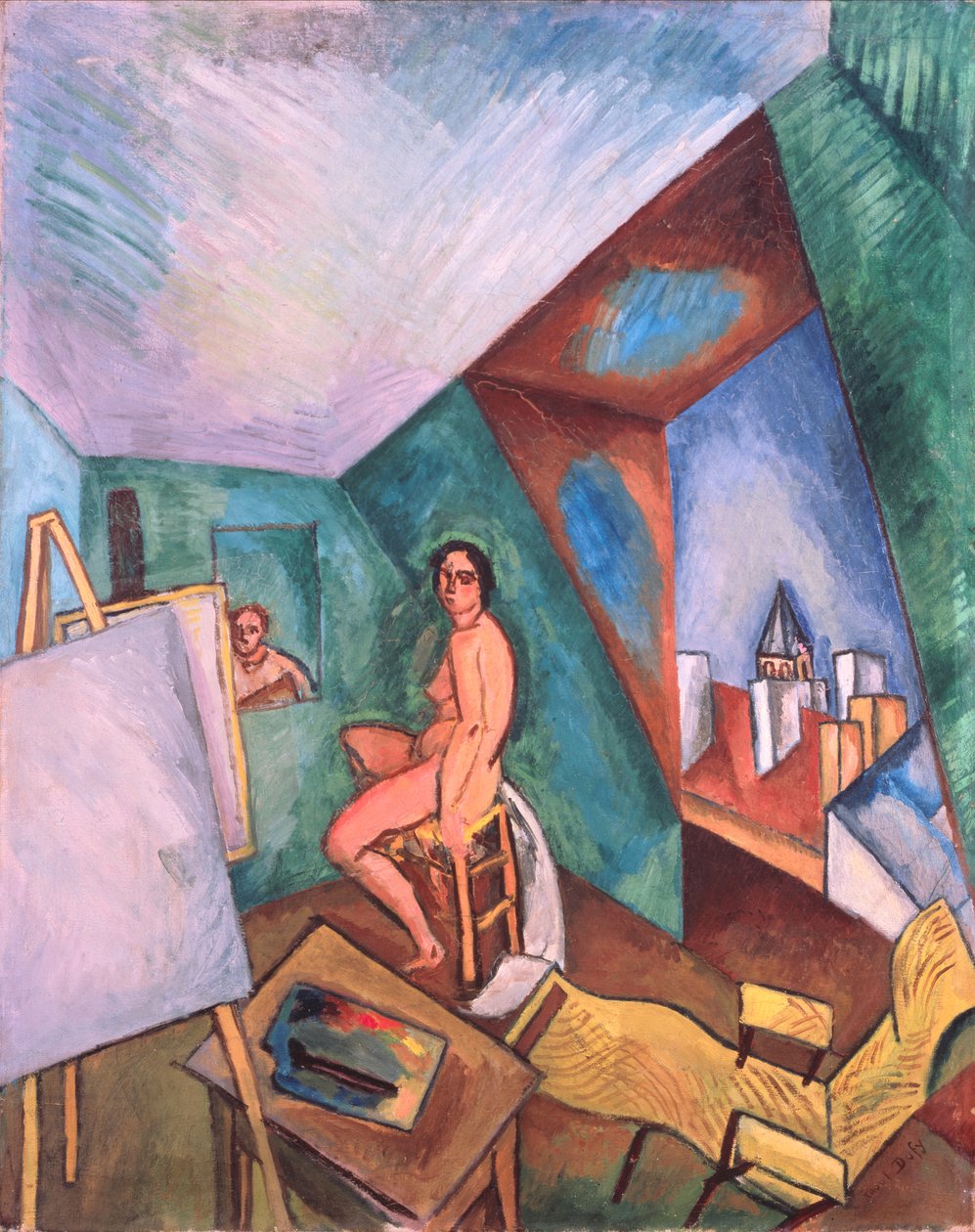 Umělcův ateliér (olej na plátně) od Raoul Dufy