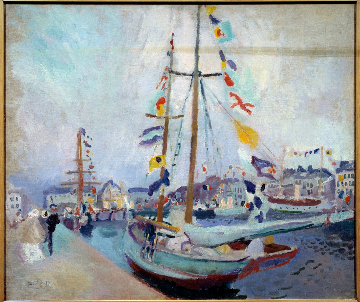 Vlajka jachty v Le Havru od Raoul Dufy