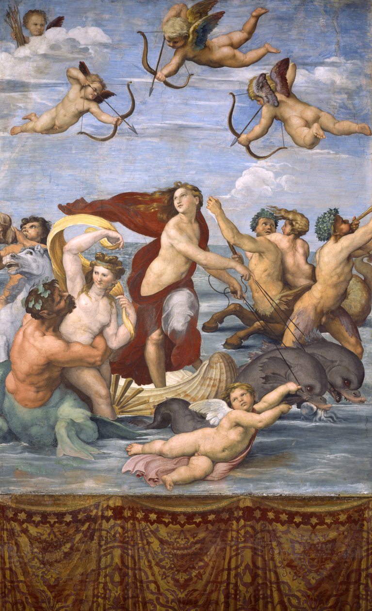 Triumf Galatea, kolem roku 1514 od Raffaello Sanzio Raphael