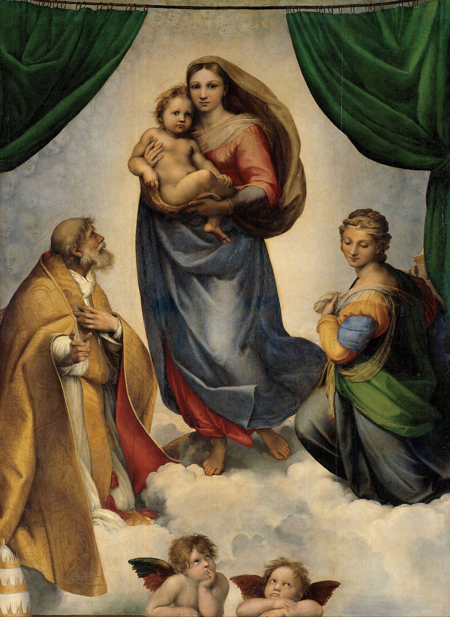 Sixtinská Madona. c.1512 od Raphael