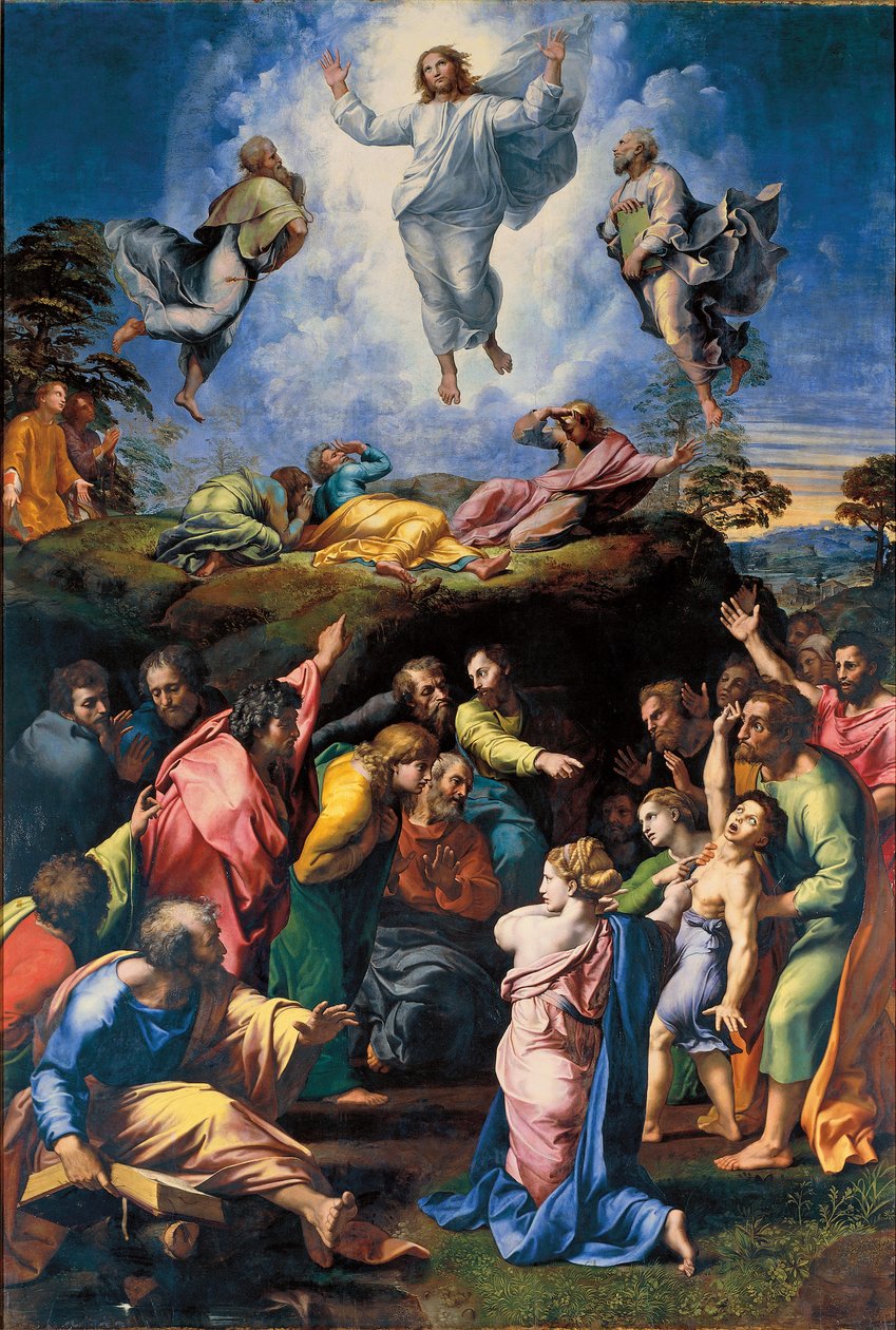 The Transfiguration, c.1519-20 (olej na panelu) od Raphael