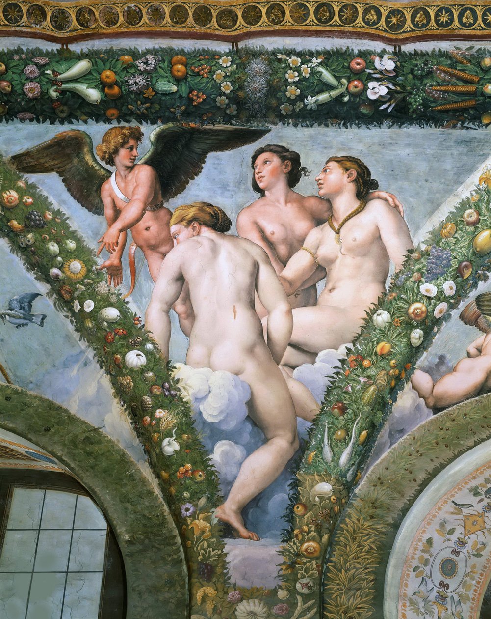 Amor a tři grácie, 1517-1518. od Raphael