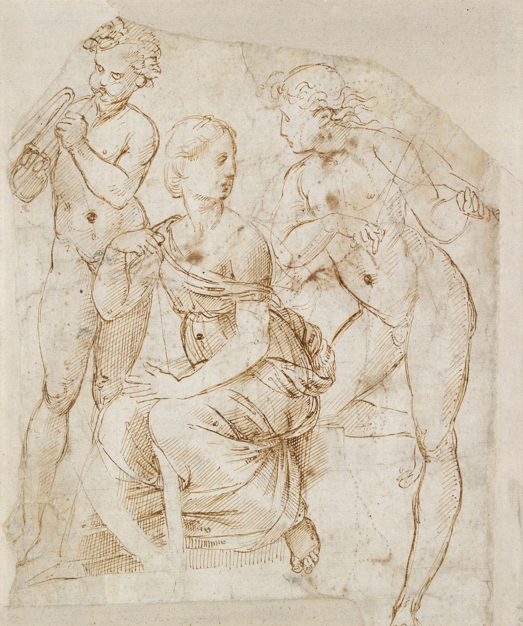 Skupina hudebníků, počátek 16. století od Raphael