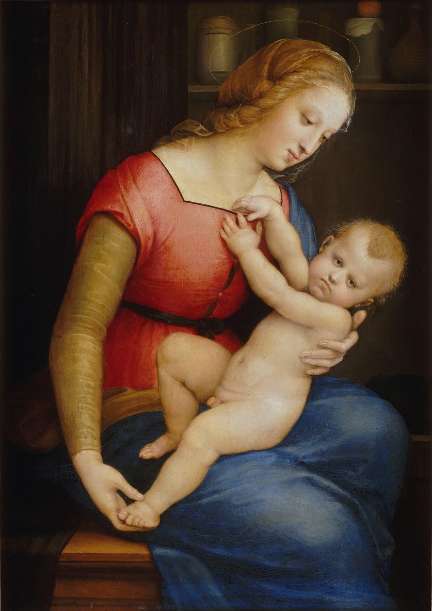 Madonna Orleánská, asi 1506-1507 od Raffaello Sanzio Raphael