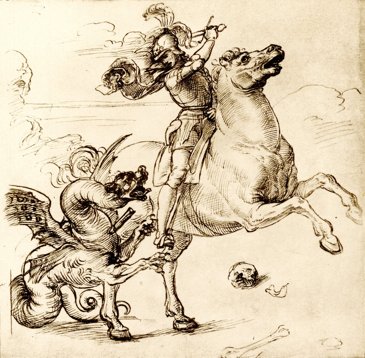 Svatý Jiří s mečem od Raffaello Sanzio Raphael