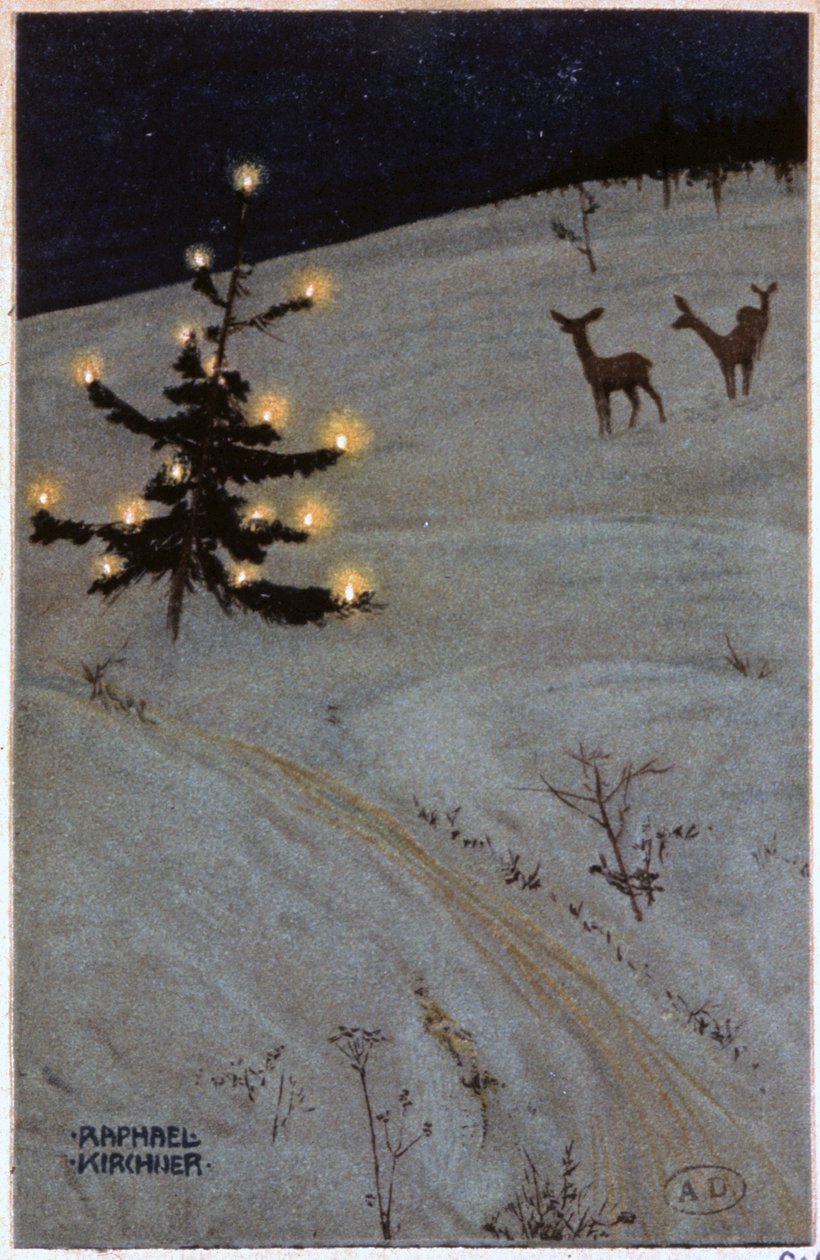 Joulukuusi lumessa od Raphael Kirchner