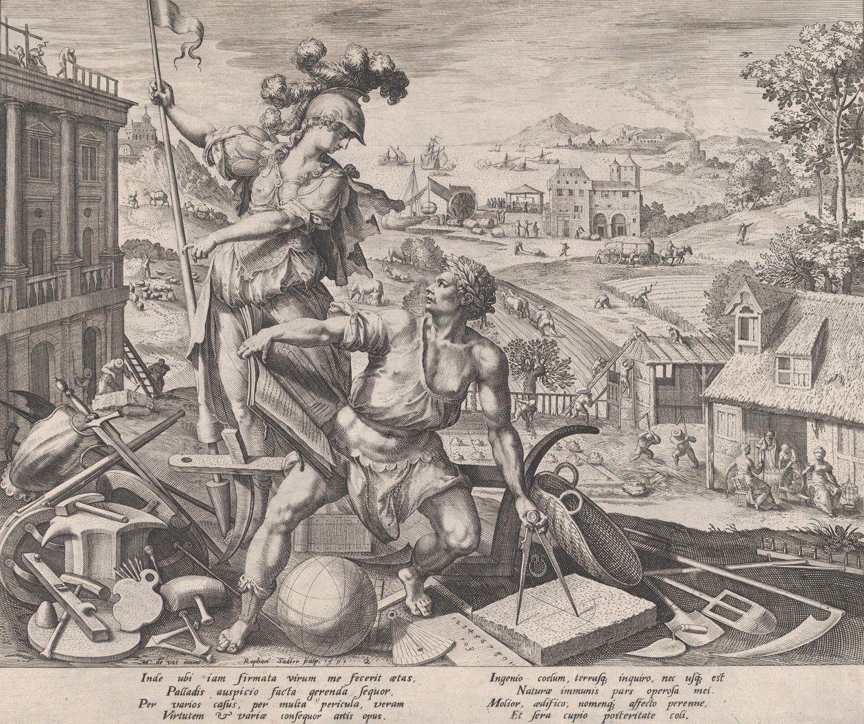 Práce, 1591. od Raphael Sadeler