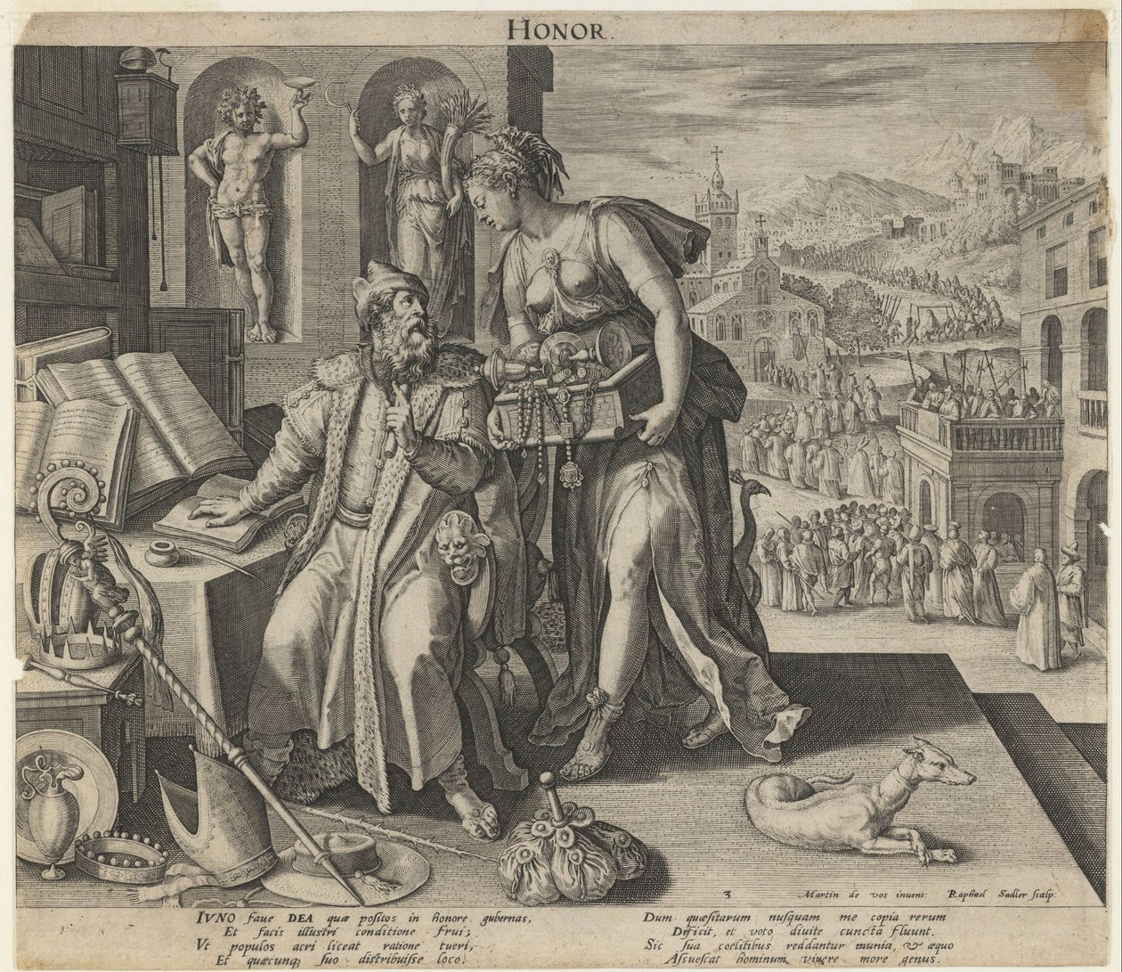 Honor, 1591 od Raphael Sadeler the Elder
