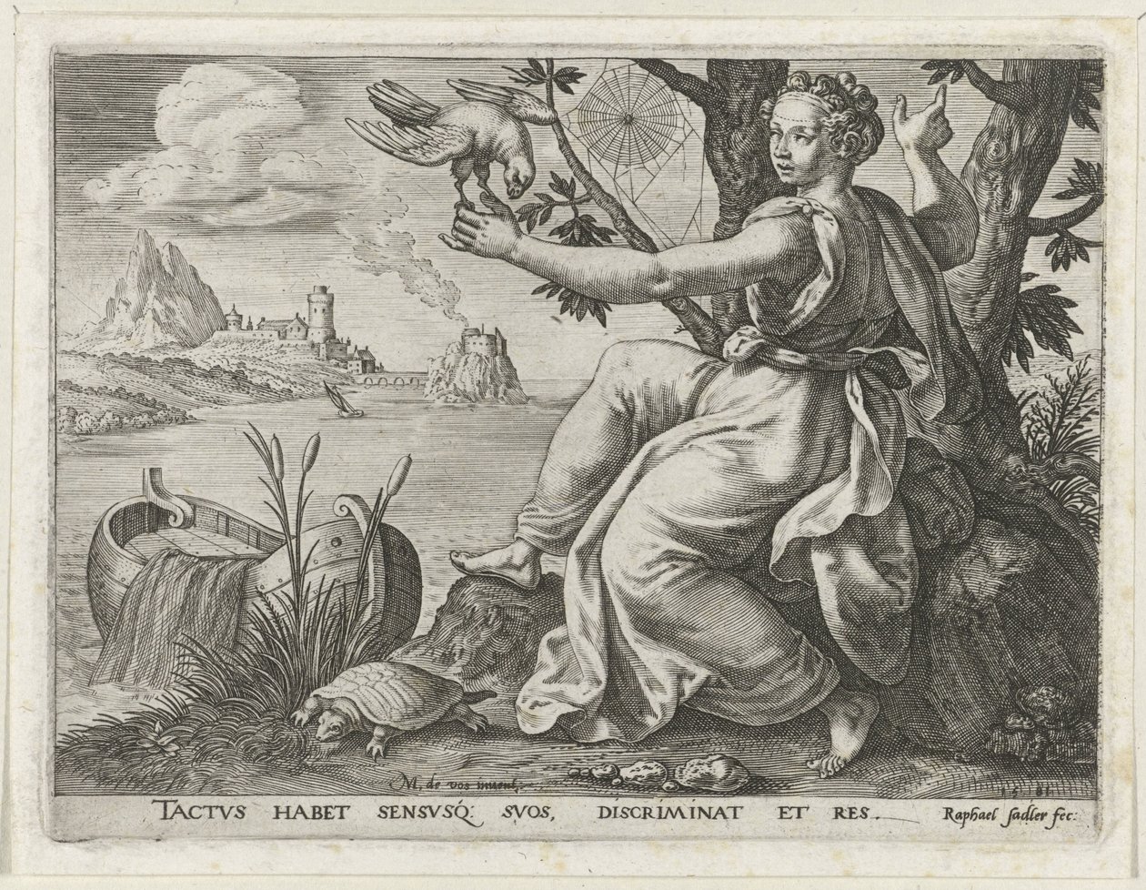 Pocit The Five Senses (název série) od Raphaël Sadeler (I)