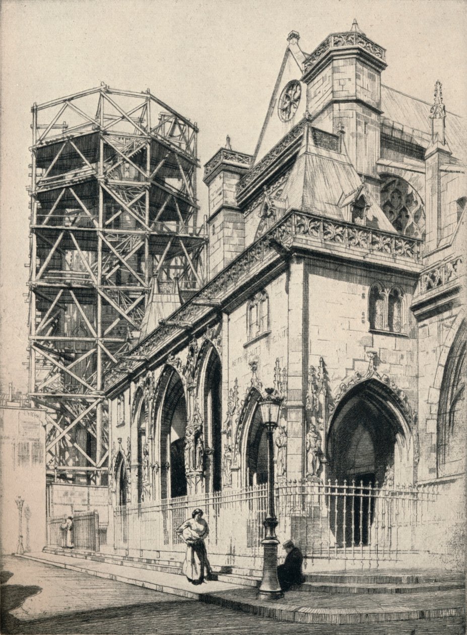 Kostel St Germain-lAuxerrois, 1915 od Raymond Ray Jones