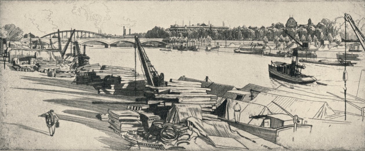 Port Henri IV, 1915 od Raymond Ray Jones