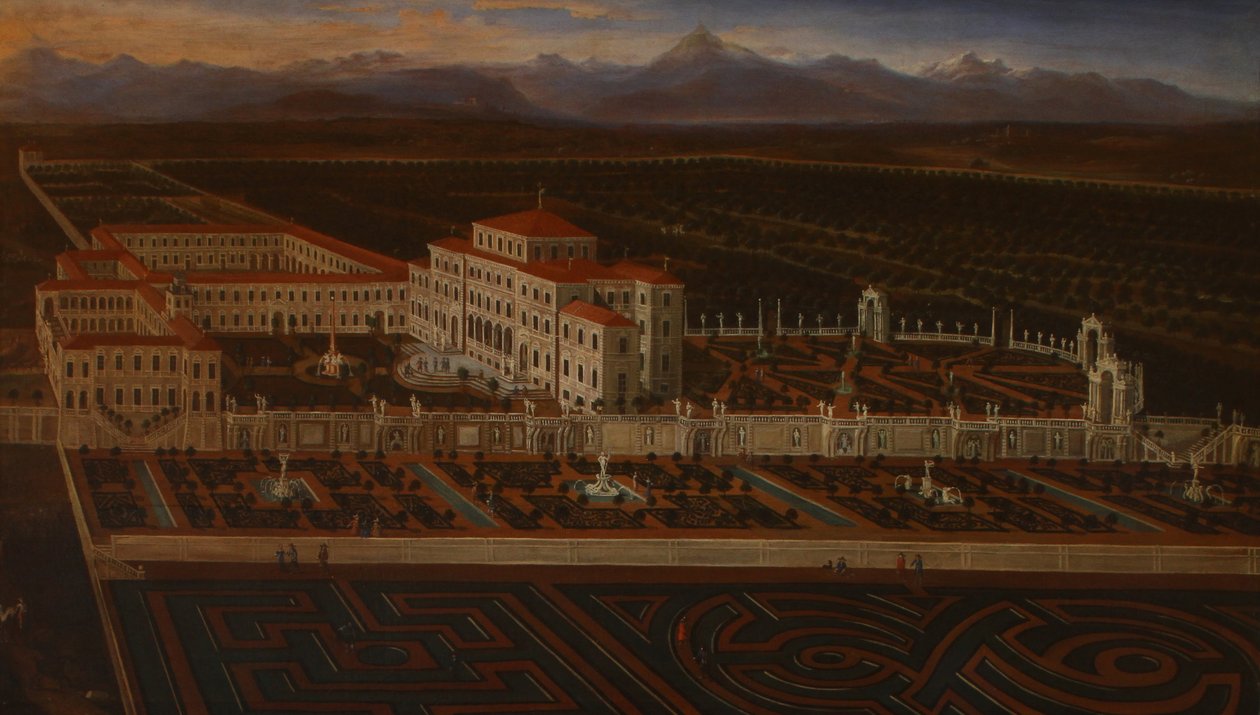 Královský palác a zahrady Venaria Reale od Unbekannt Unbekannt