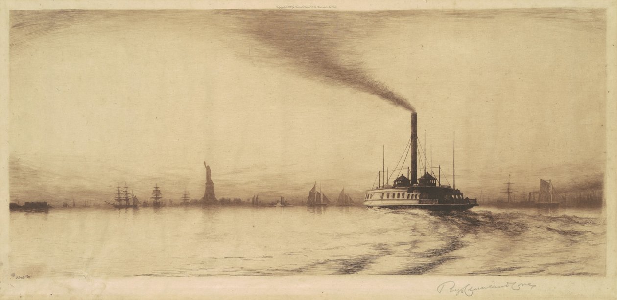New York Harbour od Reginald Cleveland Coxe