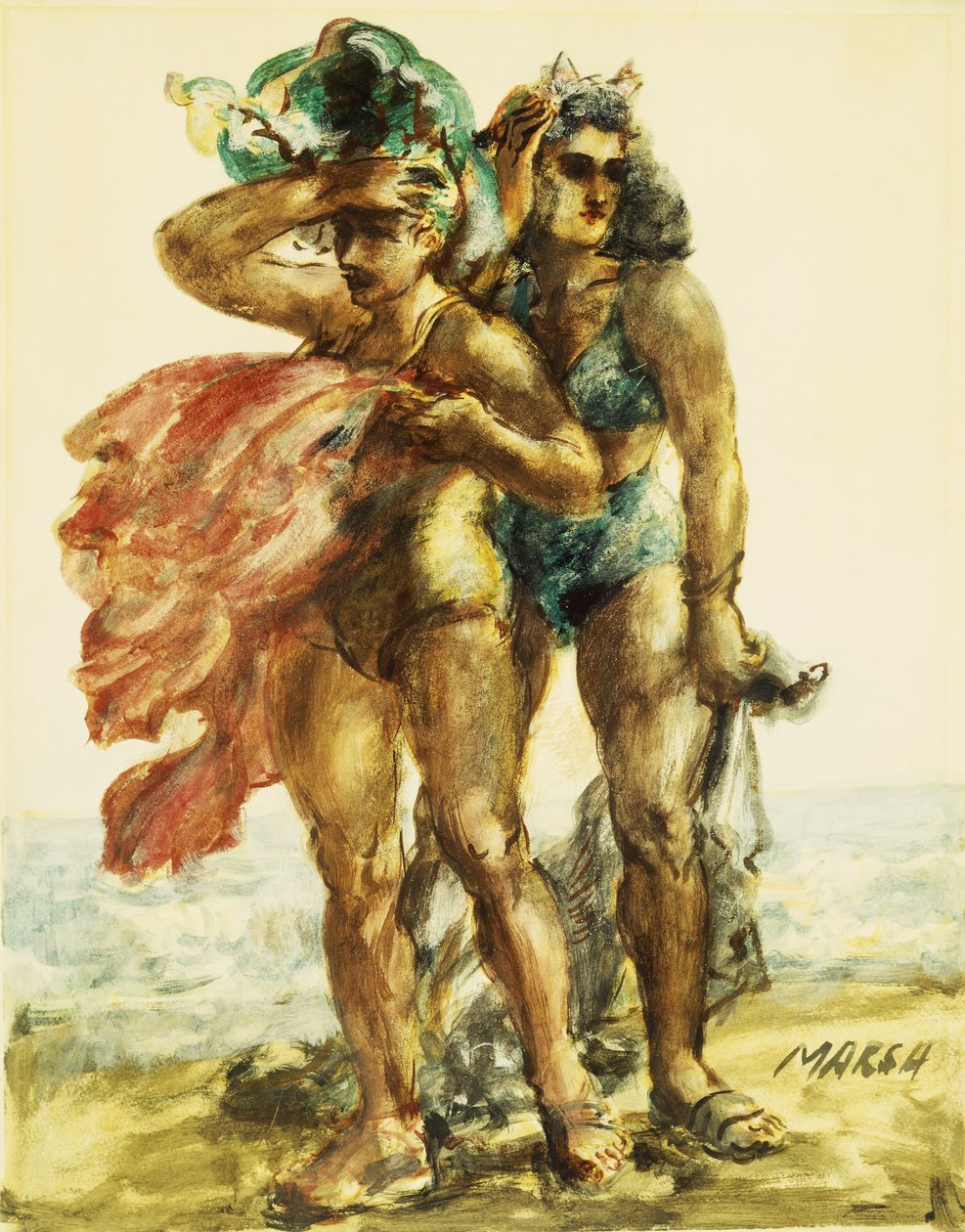 Svalnatá žena od Reginald Marsh