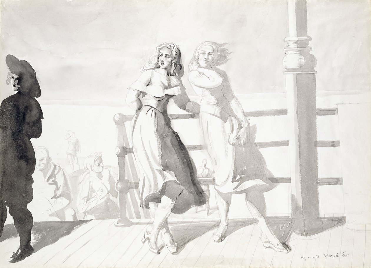 Na promenádě od Reginald Marsh
