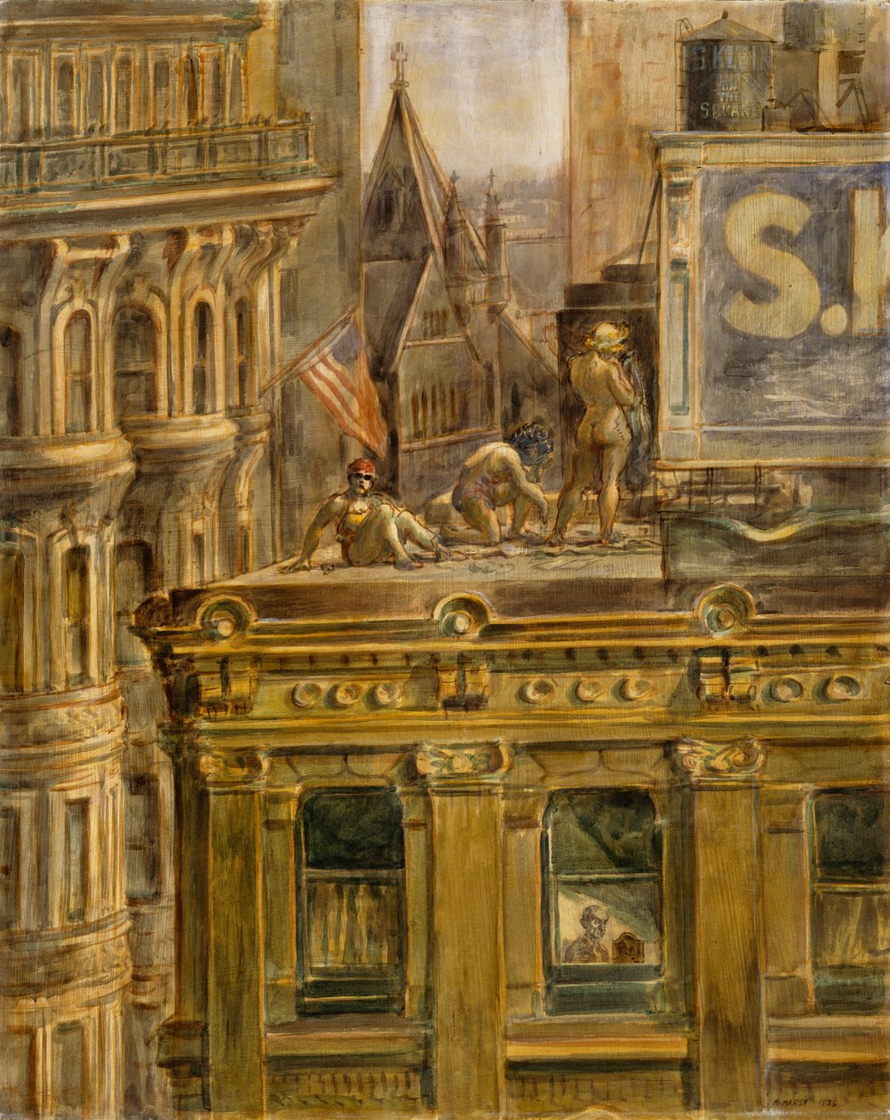 Pohled z mého okna od Reginald Marsh