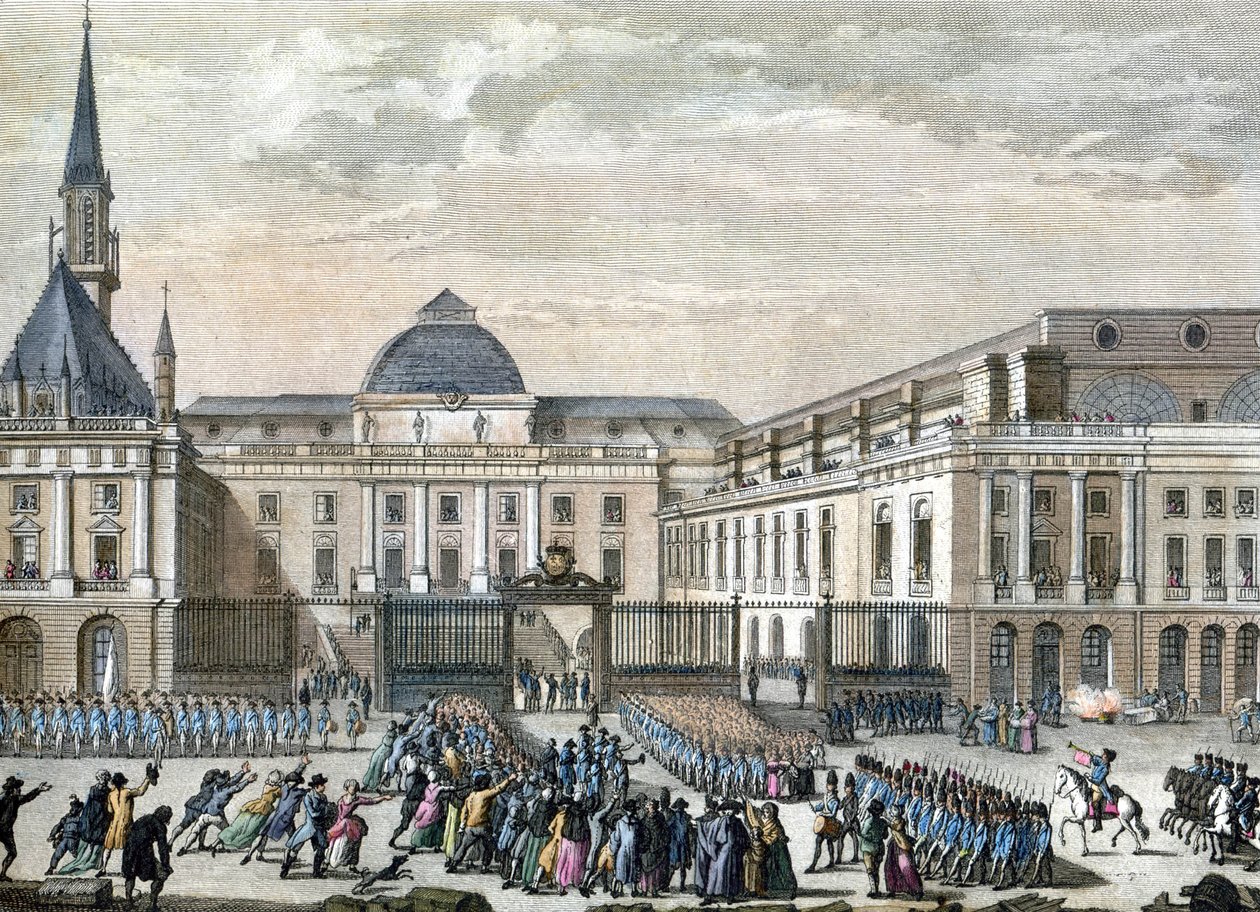 Bailly v pařížském parlamentu. 1794-1804 (rytina) od Reiner Vinkeles