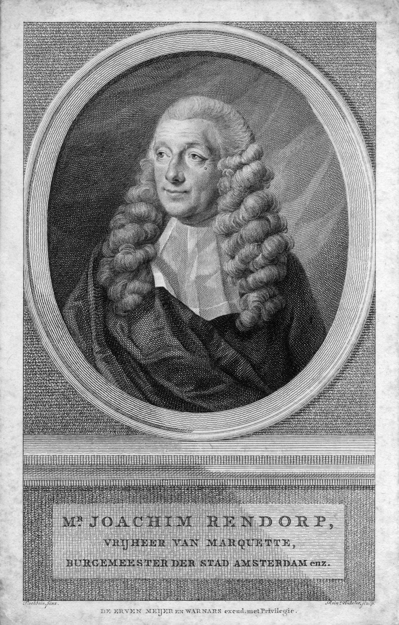 rytý portrét od Reinier Vinkeles August