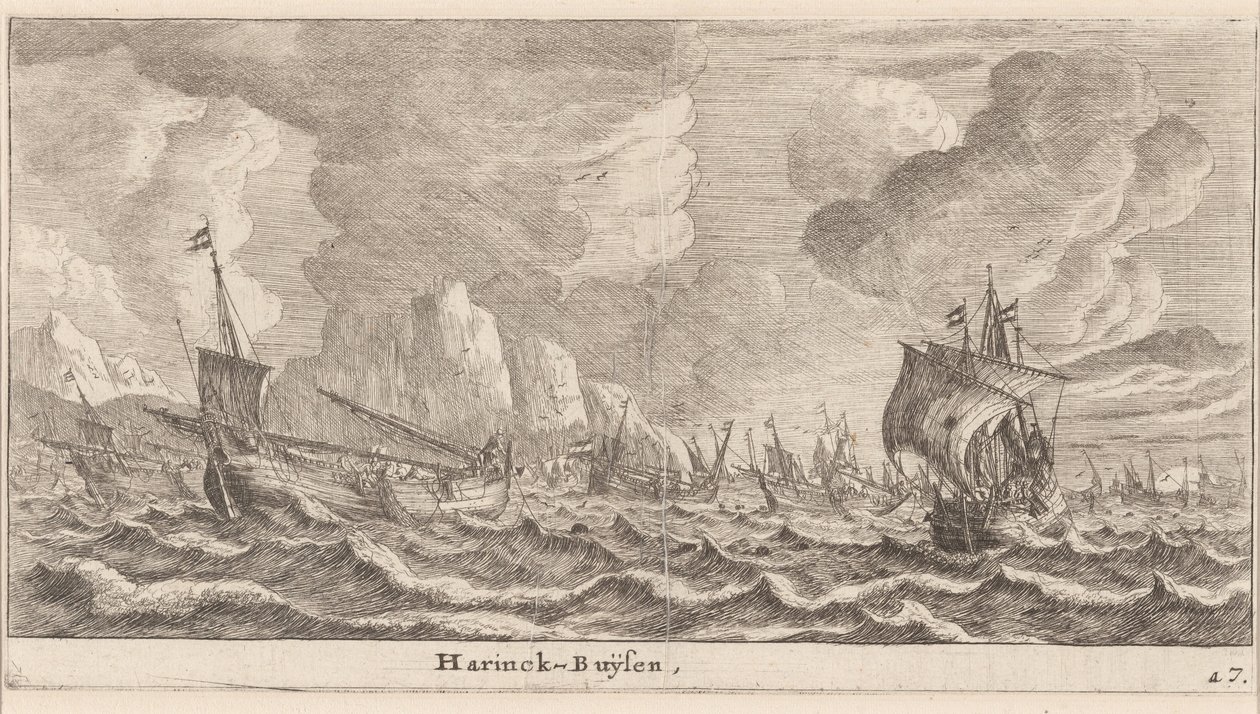 Herring-Busses od Reinier Nooms, called Zeeman