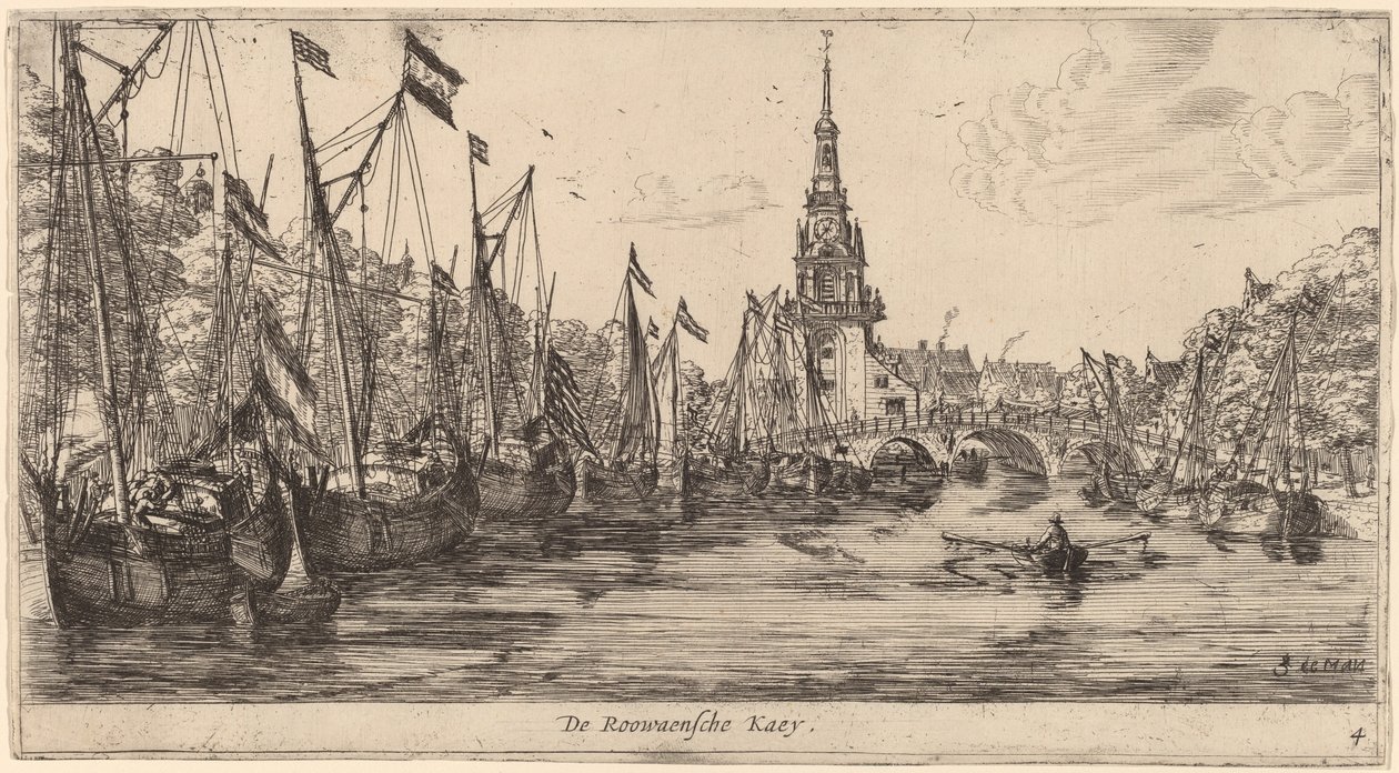 Roowaensche Quay (De Roowaensche Kaey) od Reinier Nooms, called Zeeman