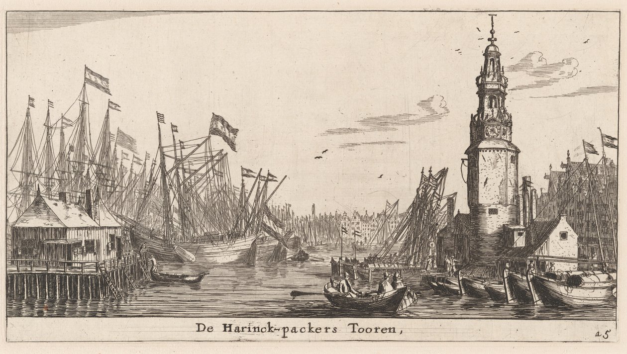 Haringpakkers Tower v Amsterdamu od Reinier Nooms, called Zeeman