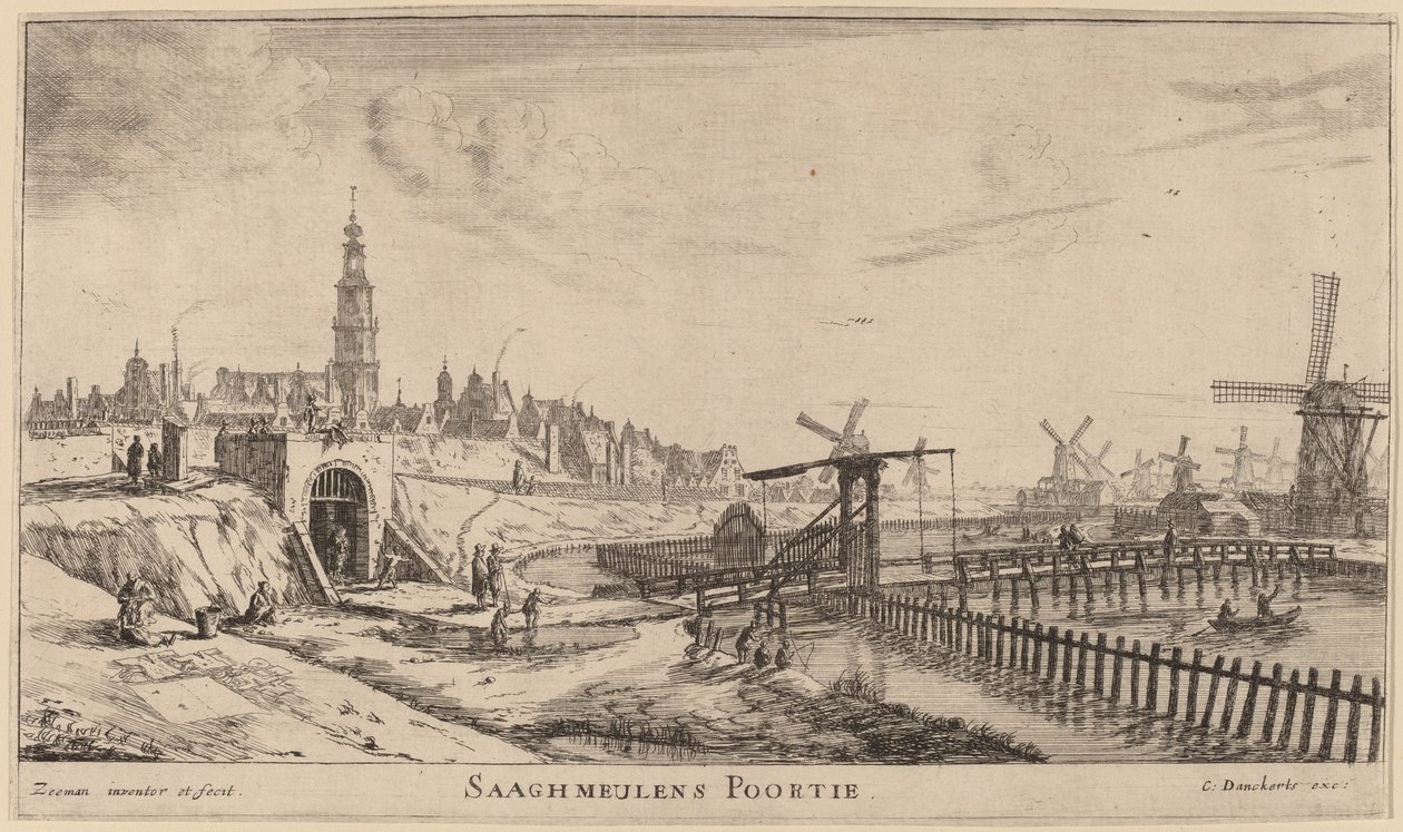 Zagmolanská brána (Saghmeulens Sumpurae) od Reinier Nooms, called Zeeman