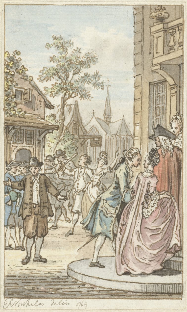 Lucas a Clarisse od Reinier Vinkeles (I)