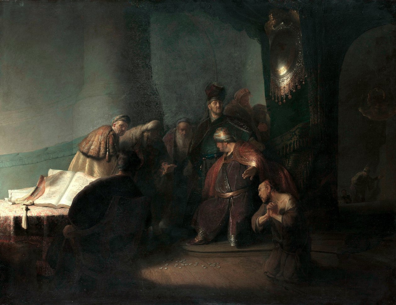 Jidáš vrátil třicet stříbrných od Rembrandt van Rijn