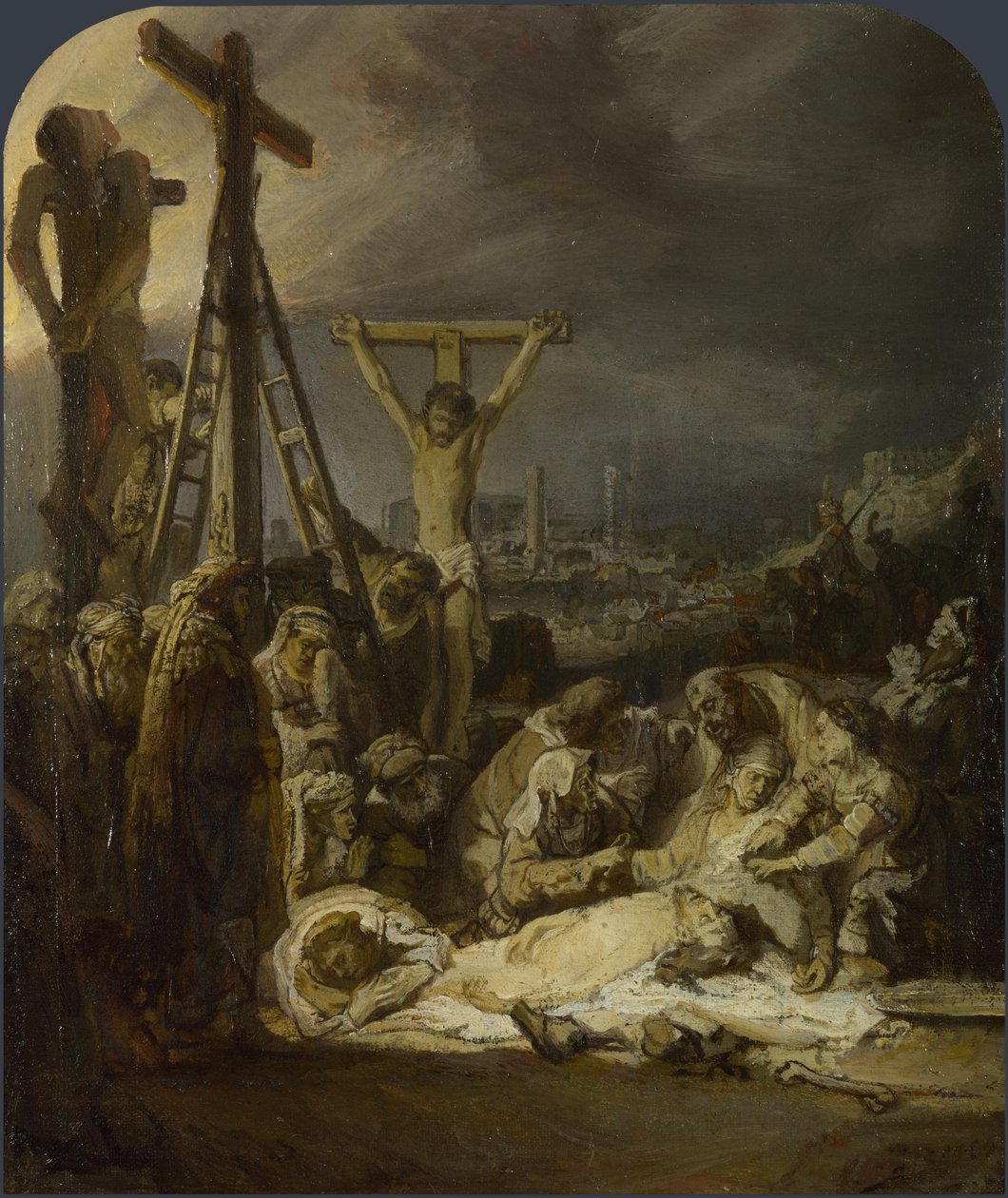 Nářek nad mrtvým Kristem od Rembrandt van Rijn